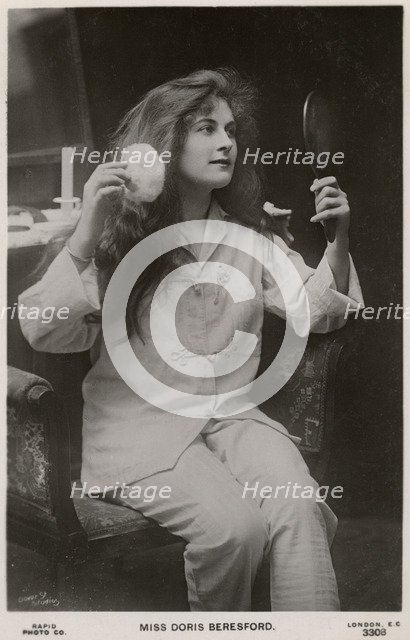 Doris Beresford, British actress, c1900s(?).Artist: Rapid Photo Company