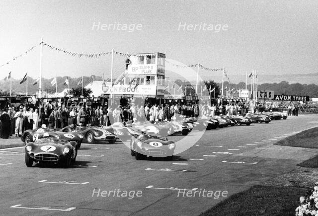 Start of the RAC Tourist Trophy race, Goodwood, Sussex, 1958. Creator: Unknown.