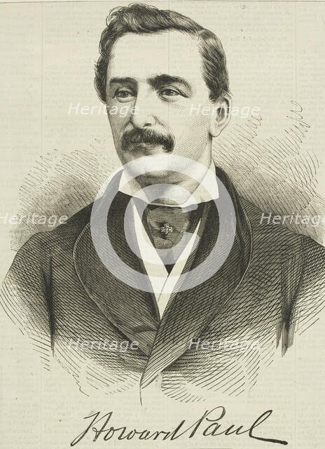 Howard Paul, 1865. Creator: Unknown.