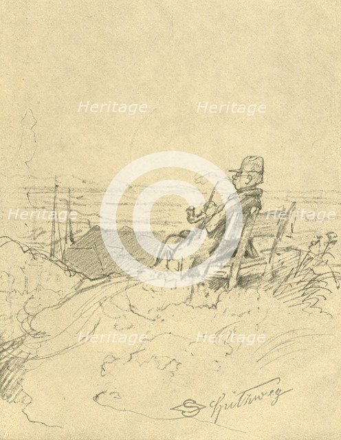 'Nach der Arbeit ist gut ruhn', mid-late 19th century, (c1924).  Creator: Carl Spitzweg.