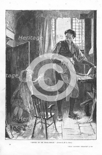 Scene from Silas Marner by George Eliot, 1882. Artist: Mary L Gow