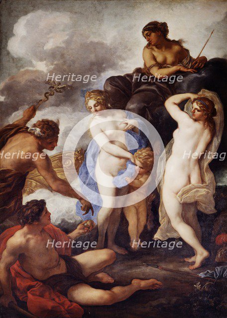 'The Judgement of Paris', painting by Daniel Seiter, Chiswick House, London. Artist: Unknown.