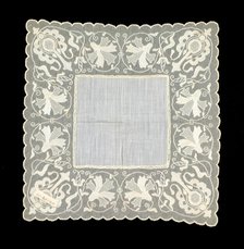 Handkerchief, Hungarian, 1886. Creator: Unknown.