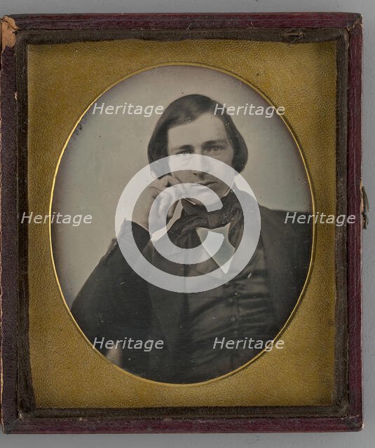 Untitled (Portrait of Seated Man), 1843. Creator: Unknown.