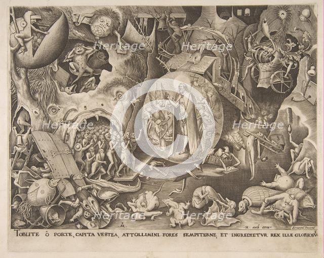 The Descent of Christ Into Limbo, 1551. Creator: Pieter van der Heyden.