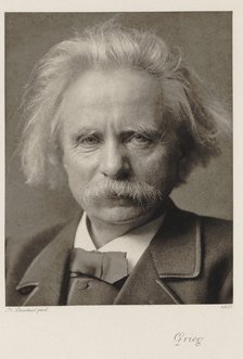 Portrait of the composer Edvard Grieg (1843-1907), .