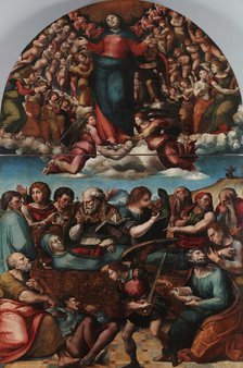 The Dormition and Assumption of the Virgin, c1530. Creator: Machuca, Pedro (c. 1490-1550).