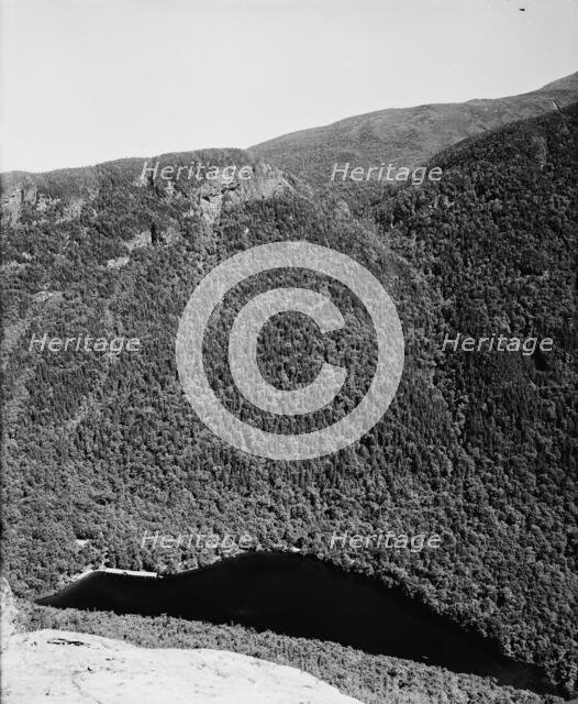 Profile Lake from head of Old Man of the Mountain, Franconia Notch, White Mountains, c1900. Creator: Unknown.