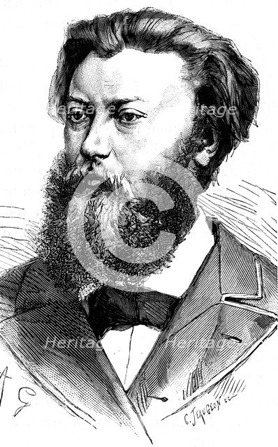 Paul Jablochkoff, Russian telegraph engineer, 1883. Artist: Unknown