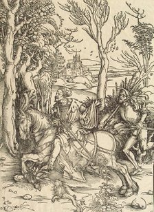 Knight and Lansquenet, c1497.  Creator: Dürer, Albrecht (1471-1528).