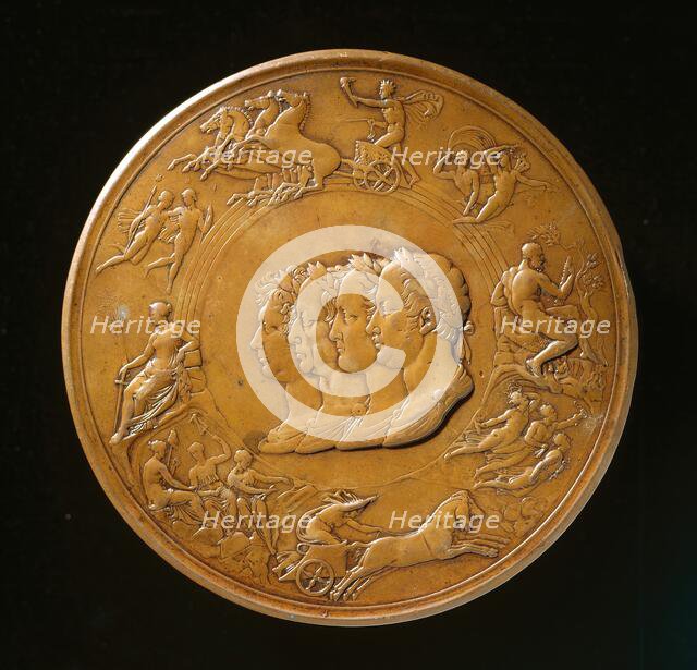 Waterloo Medallion (image 2 of 2), designed c.1817-1850. Creator: Benedetto Pistrucci.