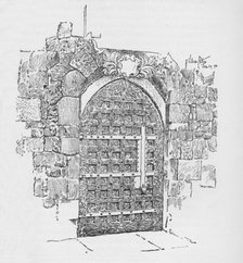 'Door to the Chapel of Edward The Confessor; Now Pyx Office', c1897. Artist: William Patten.