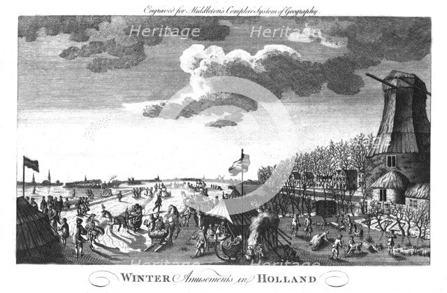 'Winter Amusements in Holland', c1760. Artist: Unknown.