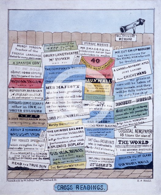 'Cross Readings', c1830. Artist: ES Hall