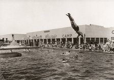 Open air swimming pool at Butlins, Skegness, Lincolnshire, 1936. Artist: Unknown