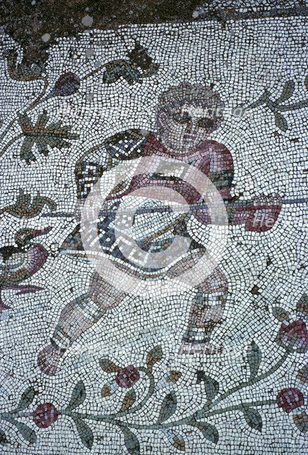 Floor mosaic from a Roman villa. Artist: Unknown