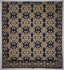 Coverlet, 1837. Creator: J.M. Davidson (American).