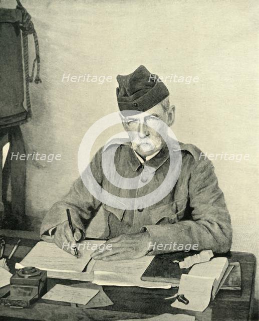 'Lord Roberts Writing in his Tent', c1900, (1901).  Creator: Unknown.