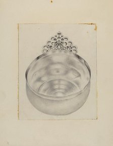 Silver Bowl, 1935/1942. Creator: Amelia Tuccio.