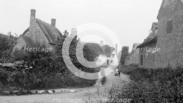 View down the village street, South Hinksey, Oxfordshire, c1860-c1922. Artist: Henry Taunt