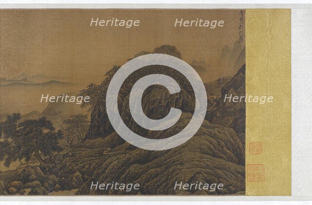 Fishing Alone in a Mountain Stream, 13th century. Creator: Unknown.