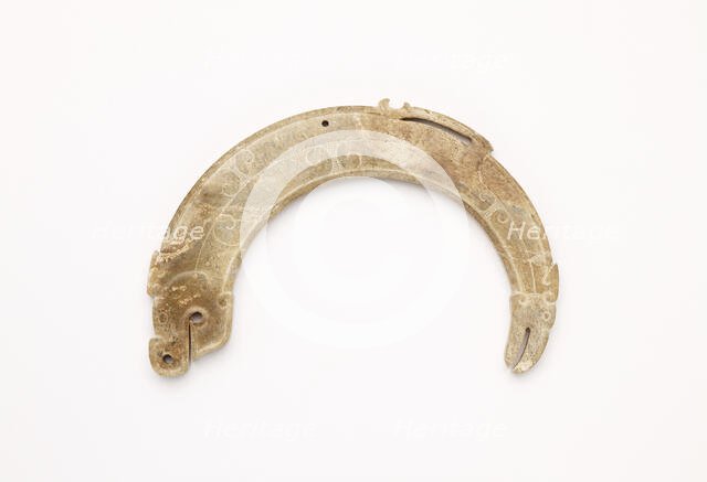 Pendant in the form of a dragon-bird, Eastern Zhou dynasty, 475-221 BCE. Creator: Unknown.