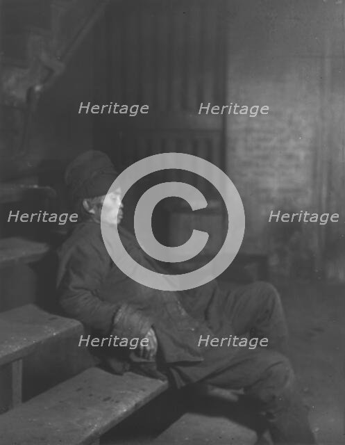 'The opium fiend', Chinatown, San Francisco, between 1896 and 1906. Creator: Arnold Genthe.