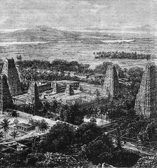 'Bird's-Eye View of the Pagoda of the Eagle's Nest, near Chingleput (Madras Presidency)', c1891. Creator: James Grant.