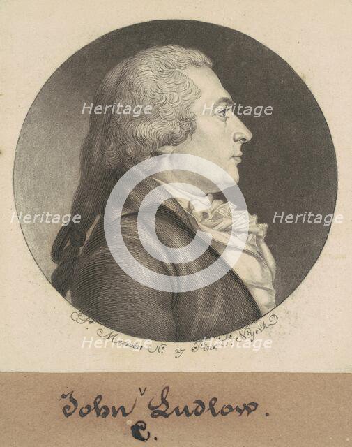 John Crooke Ludlow, 1798. Creator: Charles Balthazar Julien Févret de Saint-Mémin.