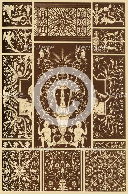 Italian Renaissance wood mosaic, (1898). Creator: Unknown.