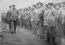 Lord Derby inspecting Dockers' Battalion, between c1910 and c1915. Creator: Bain News Service.