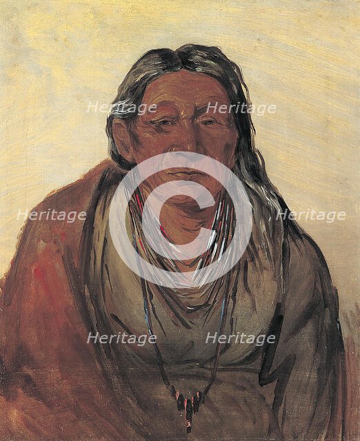 Wah-pe-séh-see, Mother of the Chief, 1830. Creator: George Catlin.