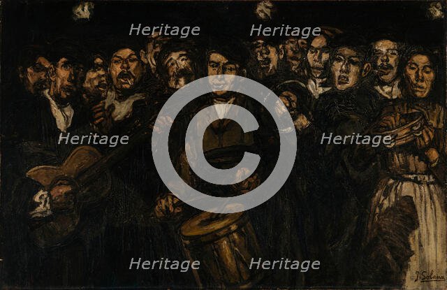 Christmas Eve, c1915. Creator: Gutiérrez-Solana, José (1886-1945).