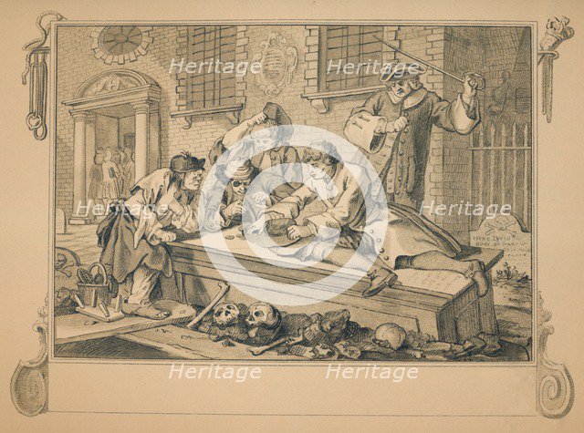 Sketch for 'Industry and Idleness' - Plate III, 1747. Artist: William Hogarth.