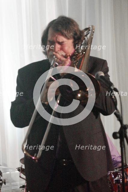 Chris Brubeck, Brubecks Play Brubeck, Watermill Jazz Club, Dorking, Surrey UK, 10 March, 2020. Creator: Brian O'Connor.