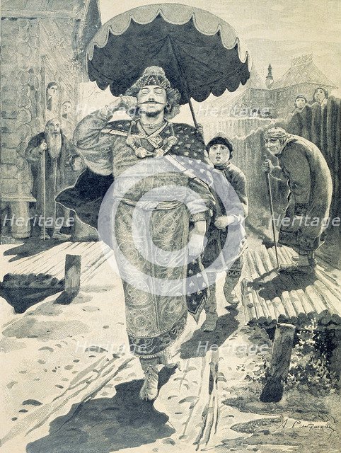 Churila Plyonkovich, 1895. Artist: Ryabushkin, Andrei Petrovich (1861-1904)