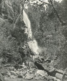 A waterfall near the village, Nuwara Eliya, Ceylon, 1895. Creator: W & S Ltd.