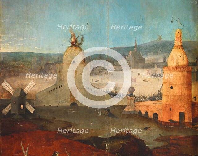 The Temptation of Saint Anthony (Triptych). Detail, c. 1500. Creator: Bosch, Hieronymus (c. 1450-1516).