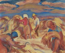 Harvesting, 1940-1945. Creator: Alois Holub.