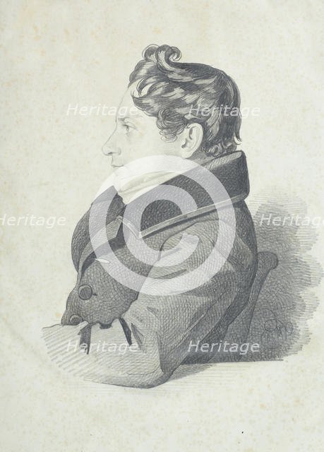 Portrait of Nikolay Adrianovich Divov (1792-1878), 1830s. Creator: Hampeln, Carl, von (1794-after 1880).