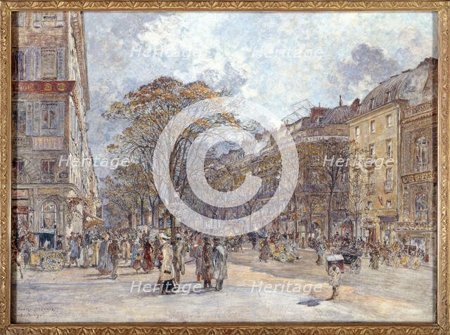 Boulevard des Italiens, in morning light, between 1902 and 1903. Creator: Frederic Houbron.