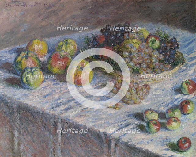 Apples and Grapes, 1880. Creator: Claude Monet.