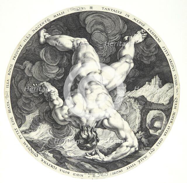 The Four Disgracers: Tantalus, 1588. Creator: Goltzius, Hendrick (1558-1617).