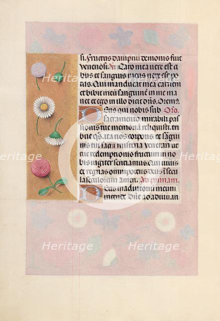 Hours of Queen Isabella the Catholic, Queen of Spain: Fol. 44v, c. 1500. Creator: Master of the First Prayerbook of Maximillian (Flemish, c. 1444-1519); Associates, and.