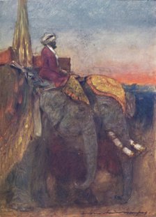 'Jaipur Elephants', 1903. Artist: Mortimer L Menpes.