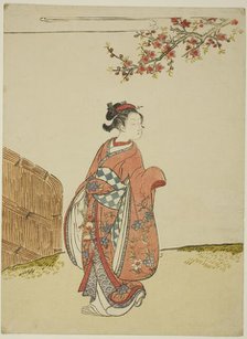 Under a Peach Tree, c. 1766. Creator: Suzuki Harunobu.