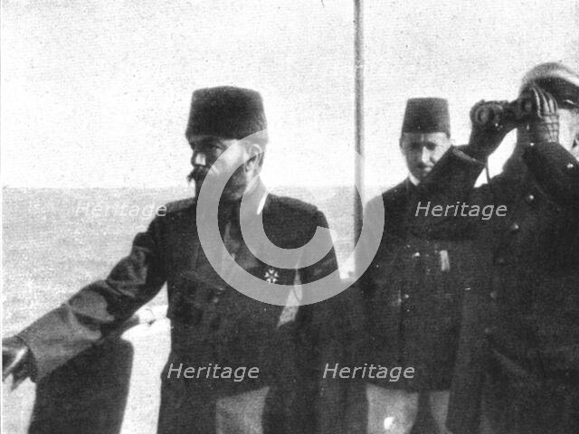 'L'Europe sans Defiance; Recu par l'amiral Boue de Lapeyrere a bord du 'Courbet', 1914. Creator: Unknown.