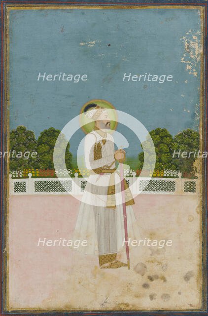 Portrait of an emperor, Mughal dynasty, 18th century. Creator: Unknown.