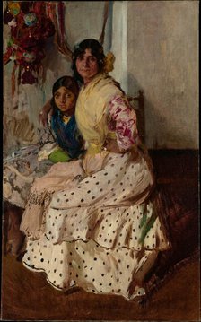 Pepilla and her Daughter, 1910. Creator: Joaquin Sorolla y Bastida.