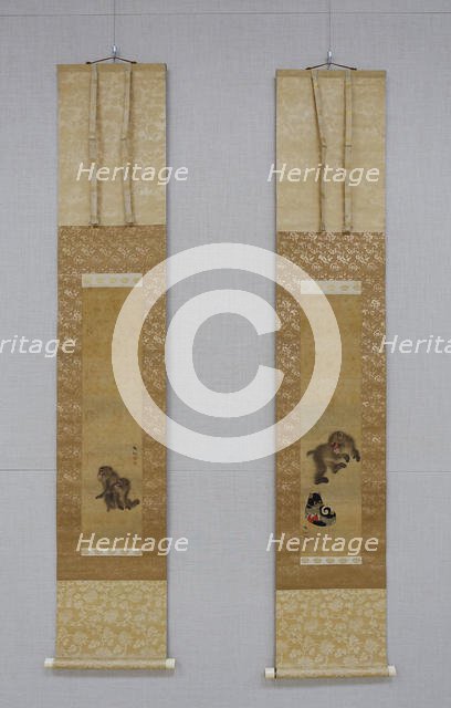 Monkeys at Play, late 18th century-before 1807. Creator: Mori Sosen.